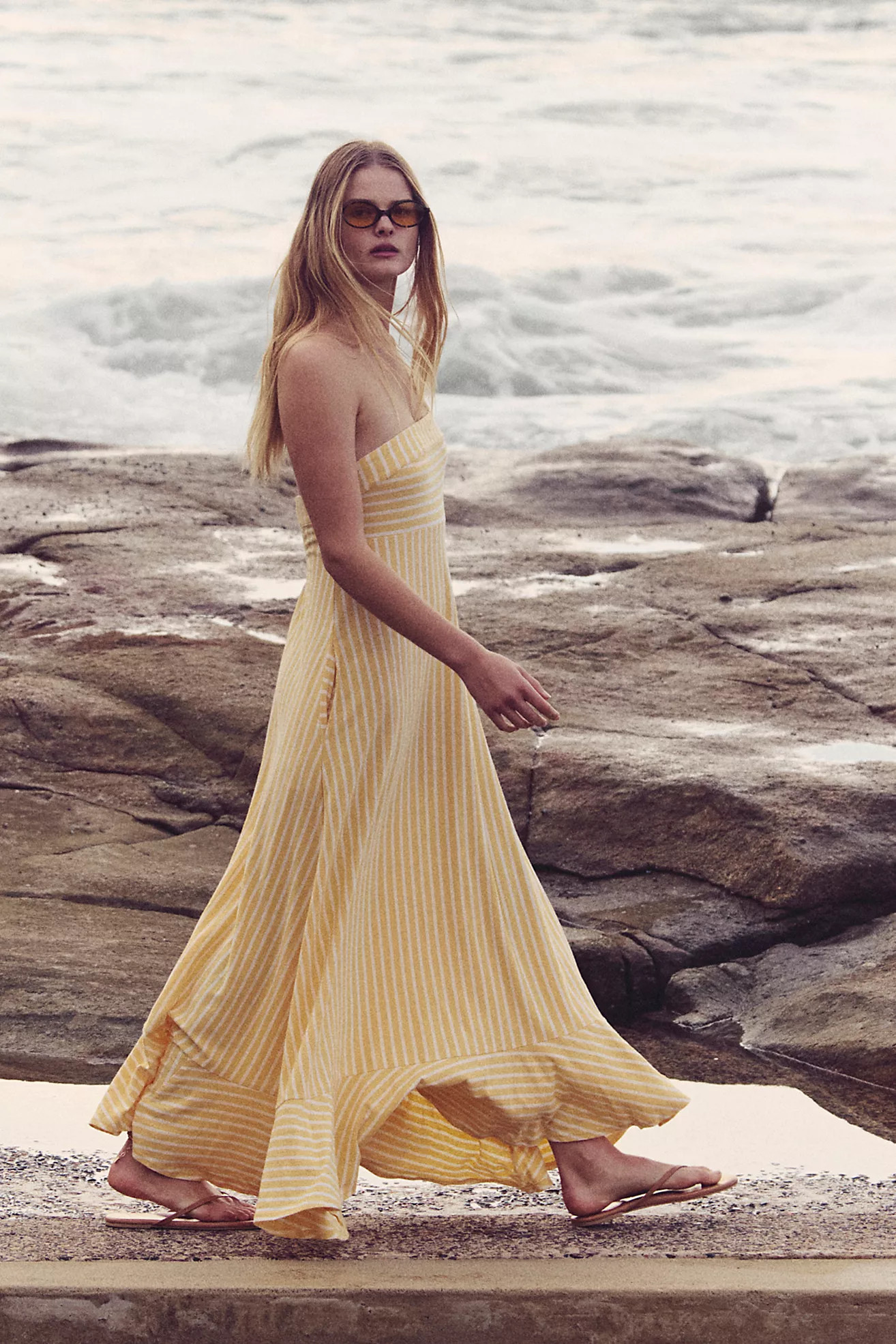 Sadie Striped Midi Dress | Free People (Global - UK&FR Excluded)