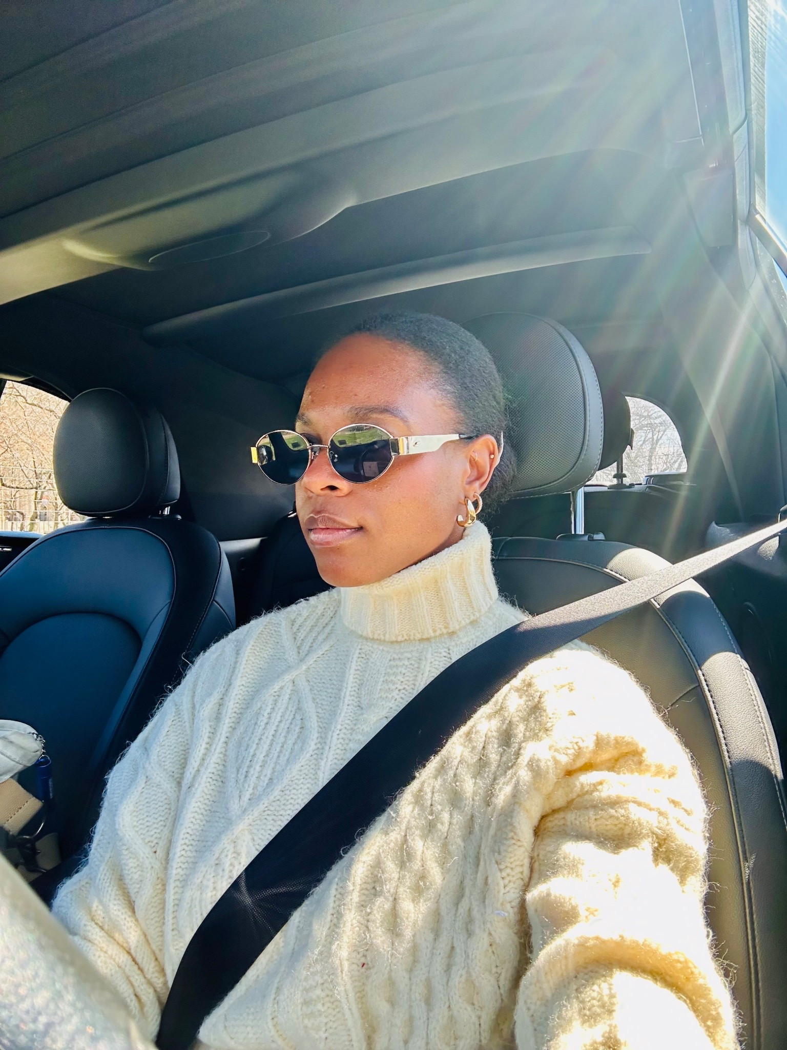 Spring outfit 
Spring sunnies 
Sunglasses 
Chic spring outfit 
Chic sunglasses 
Sunnies 
Luxury Dupe 
Chunky knit sweater 
Cable knit sweater 

#LTKootd #LTKdayinmylife