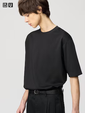 UNIQLO U AIRISM COTTON OVERSIZED CREW NECK HALF SLEEVE T-SHIRT | UNIQLO AU | Uniqlo Australia
