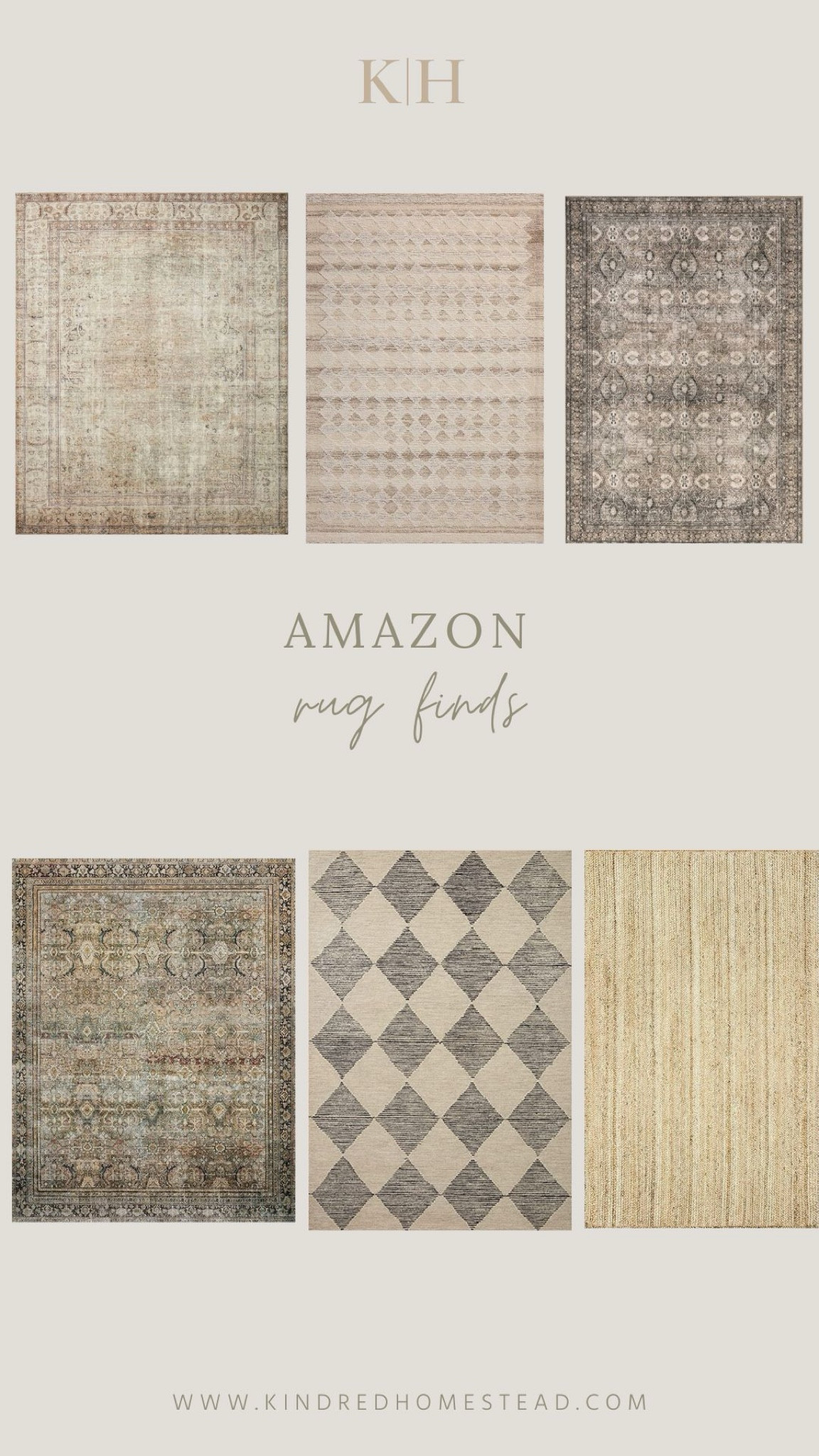 Amazon rug finds for timelessly collected heirloom inspired homes. Jute rug, area rug, antique rug

#LTKHome