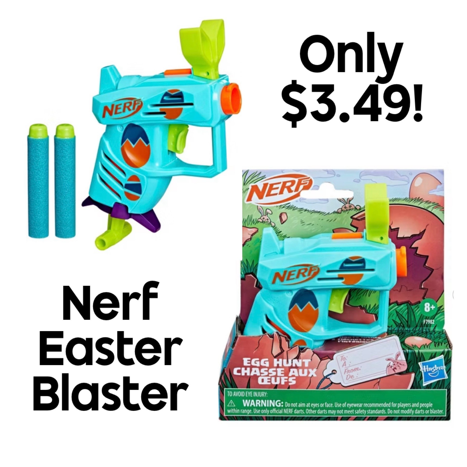 Target is offering the Nerf Easter Blaster for only $3.49 today!! This is going incredibly fast at this price since it makes a great Easter basket filler. These are always a favorite with kids. 

#LTKKids #LTKSaleAlert #LTKSeasonal