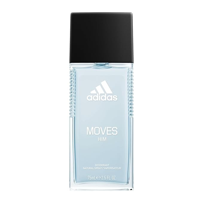 Adidas Moves Him Body Fragrance 2.5 fl oz (Pack of 1) , Notes of Green Apple, Cedarwood, Musk, Me... | Amazon (US)