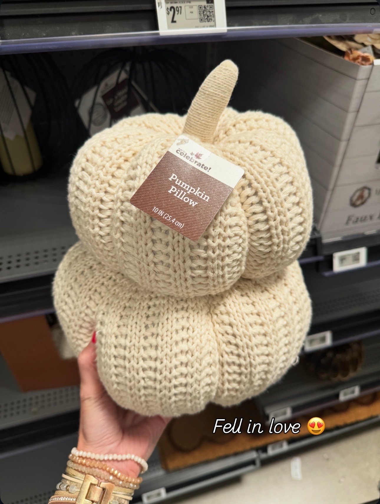 Walmart✨ Knit Stacked Pumpkins Decorative Pillow, Cream, 10", Fall by Way To Celebrate

#LTKHome #LTKSeasonal #LTKvlog