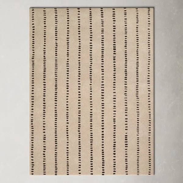 Austen Handmade Wool Beige Rug | Wayfair North America