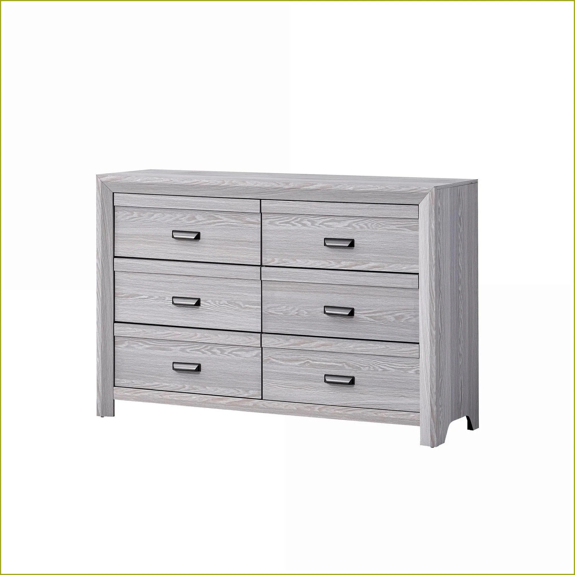 SunJet Dressers Contemporary Wooden 6Drawer Dresser Gray Driftwood Finish Gray Wood one_size | 49ZSVGS68A736 | Lowe's