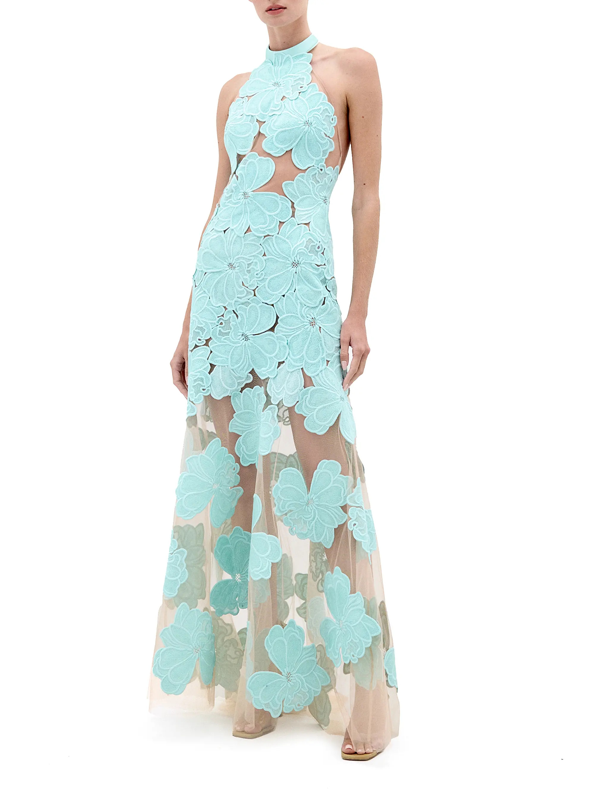 Silvia Tcherassi Mab Lace Tulle A-line Gown | Saks Fifth Avenue | Saks Fifth Avenue