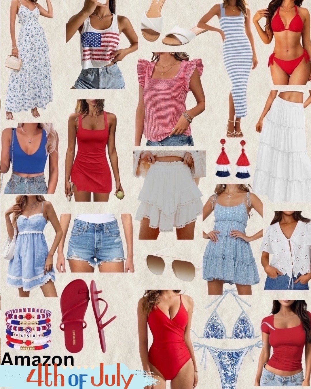 4th of July part outfits. 4th of July women's outfits. Red, white and blue outfits. Red bikini. Blue gingham. Red gingham. White outfit. Lobster top. Lobster dress. Denim shorts. Pool party outfit. Beach party outfit. Summer party outfit. Amazon summer outfits for women

#LTKTravel #LTKSwim #LTKSeasonal
