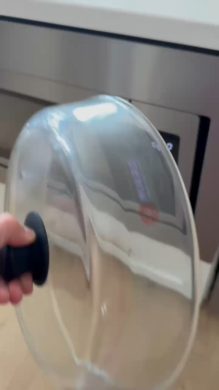  If you're tired of your food exploding all over the microwave, this glass cover is the easiest fix. The silicone handle stays cool, and when you’re done, just toss it in the dishwasher.

#LTKHome #LTKmomlife