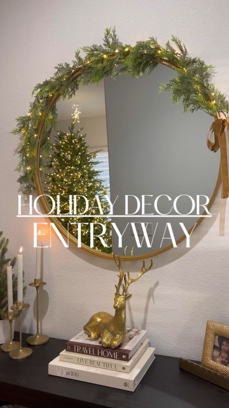 how I decorated my entryway for the Holidays, everything I used has been linked here!

#LTKVideo #LTKHoliday #LTKhome
