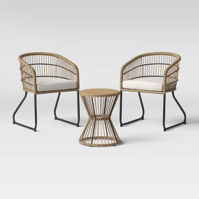 Martii 3pc Patio Chat Set - Natural - Project 62™ | Target