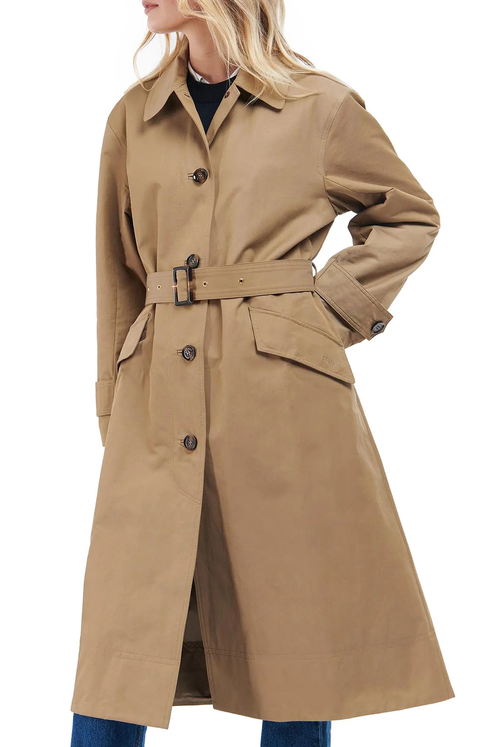 Opal Water Resistant Belted Trench Coat | Nordstrom