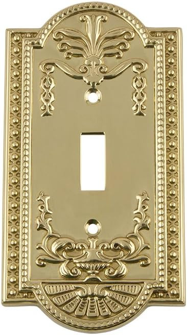 Amazon.com: Nostalgic Warehouse 719926 Meadows Switch Plate with Single Toggle, Polished Brass : ... | Amazon (US)