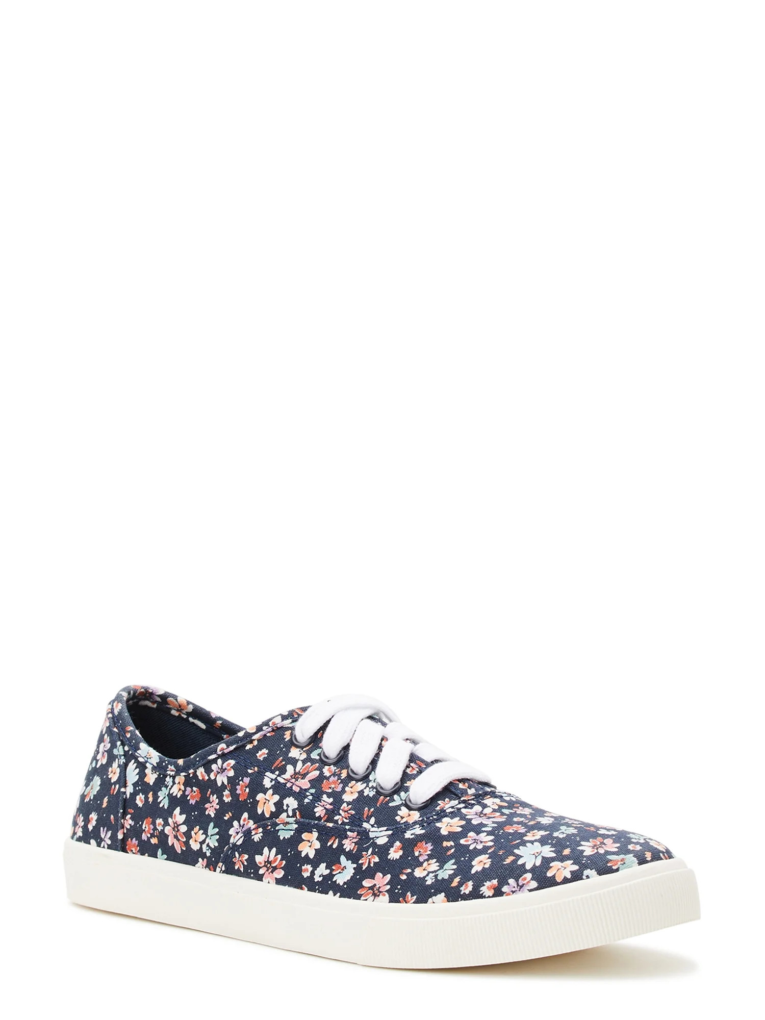 Time and Tru Women's Casual Lace Up Sneakers - Wide Width Available | Walmart (US)