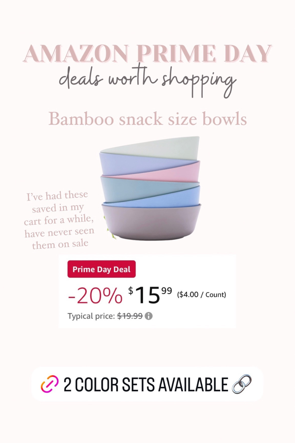 Bamboo snack size bowls for kids

Amazon prime day, Amazon daily deals, kids bowls, toddler meals, toddler snacks, baby led weaning prep

#LTKKids #LTKHome #LTKBaby