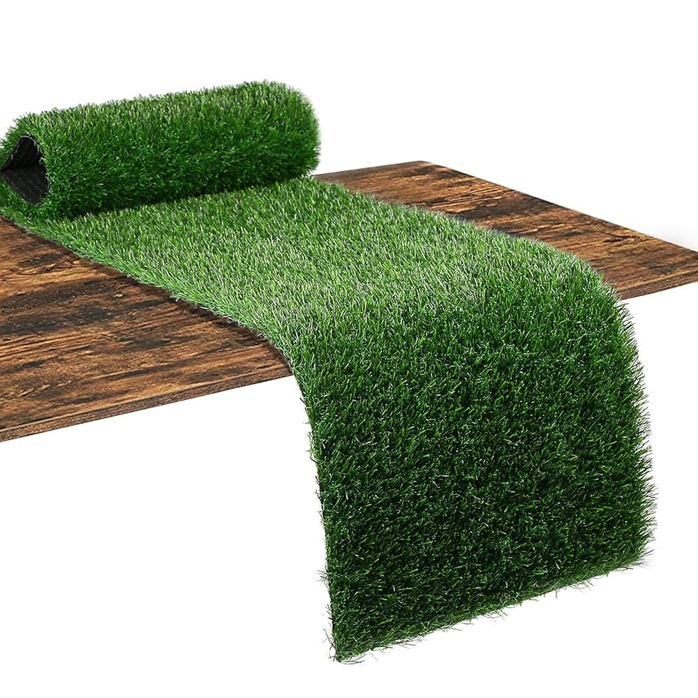 XLX TURF Artificial Grass Table Runner 12 x 60 Inch, Green Faux Turf Tabletop Decor Golf Themed B... | Amazon (US)