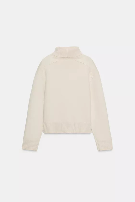 WOOL HIGH NECK JUMPER | Zara UK