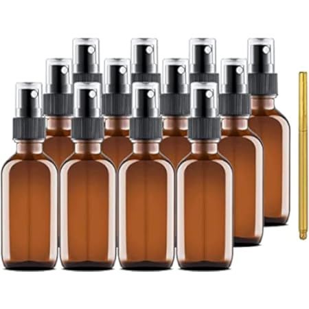 Amber Spray Bottles 2 oz Amber Small Empty Spray Bottle Fine Mist Spray Refillable Containers 16 pcs | Amazon (US)