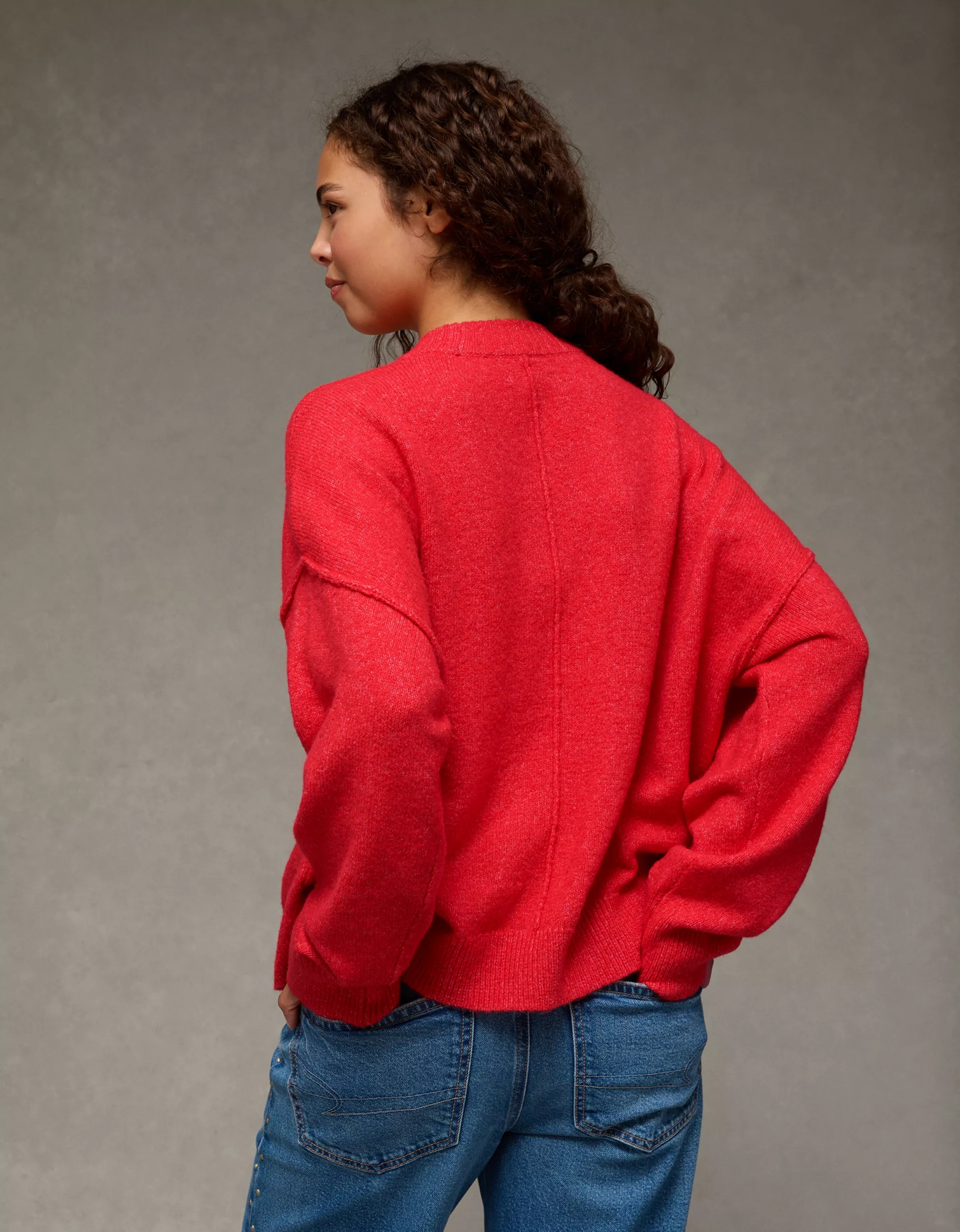 AE Whoa So Soft Classic Crew Neck Sweater | American Eagle Outfitters (US & CA)