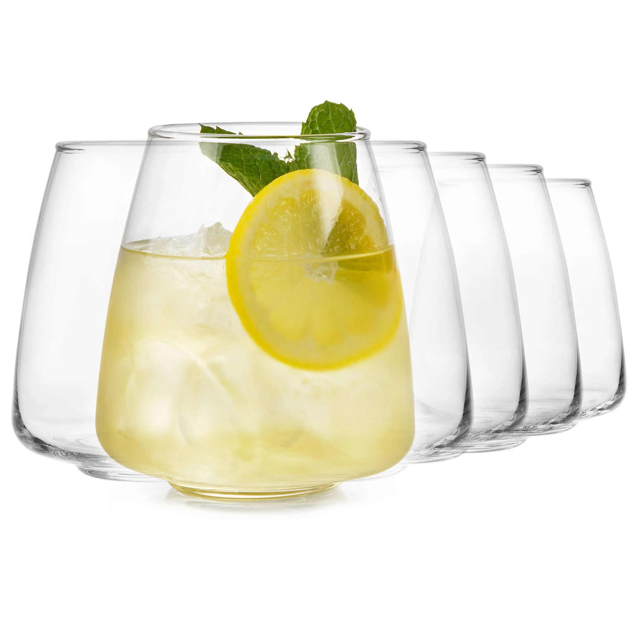 Libbey Stemless All Purpose Tapered Wine Glass, 16-ounce, Set of 6 (Set of 6) | Wayfair North America
