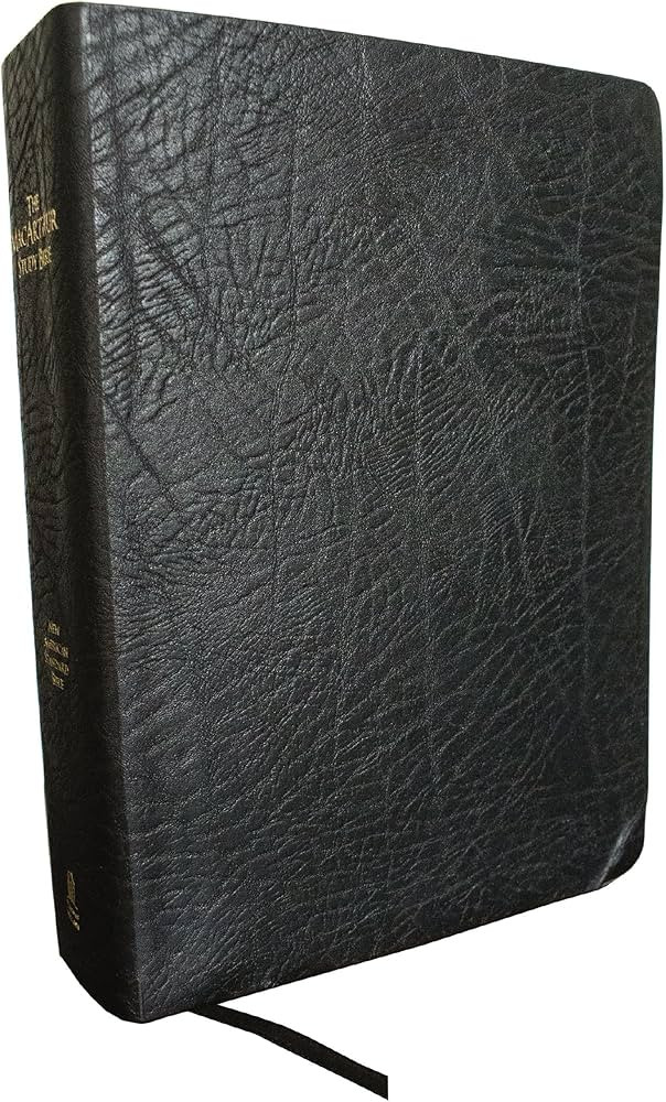 The NASB, MacArthur Study Bible, Large Print, Bonded Leather, Black, Thumb Indexed: Holy Bible, N... | Amazon (US)