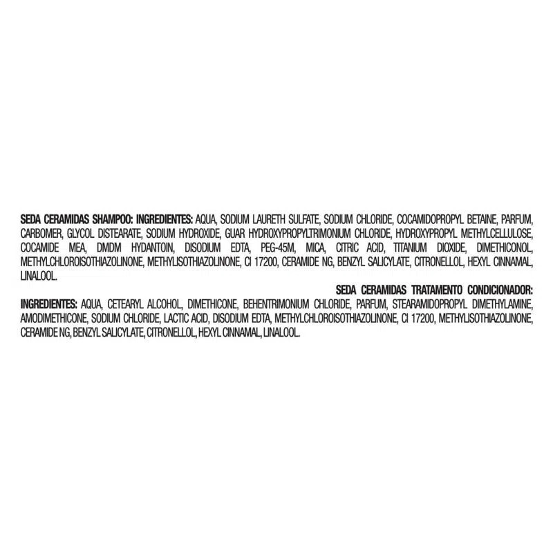 Kit Shampoo + Condicionador Seda Ceramidas 325ml Preço Especial - Lojas REDE: A Maior Rede de Co... | LOJAS REDE (BR)
