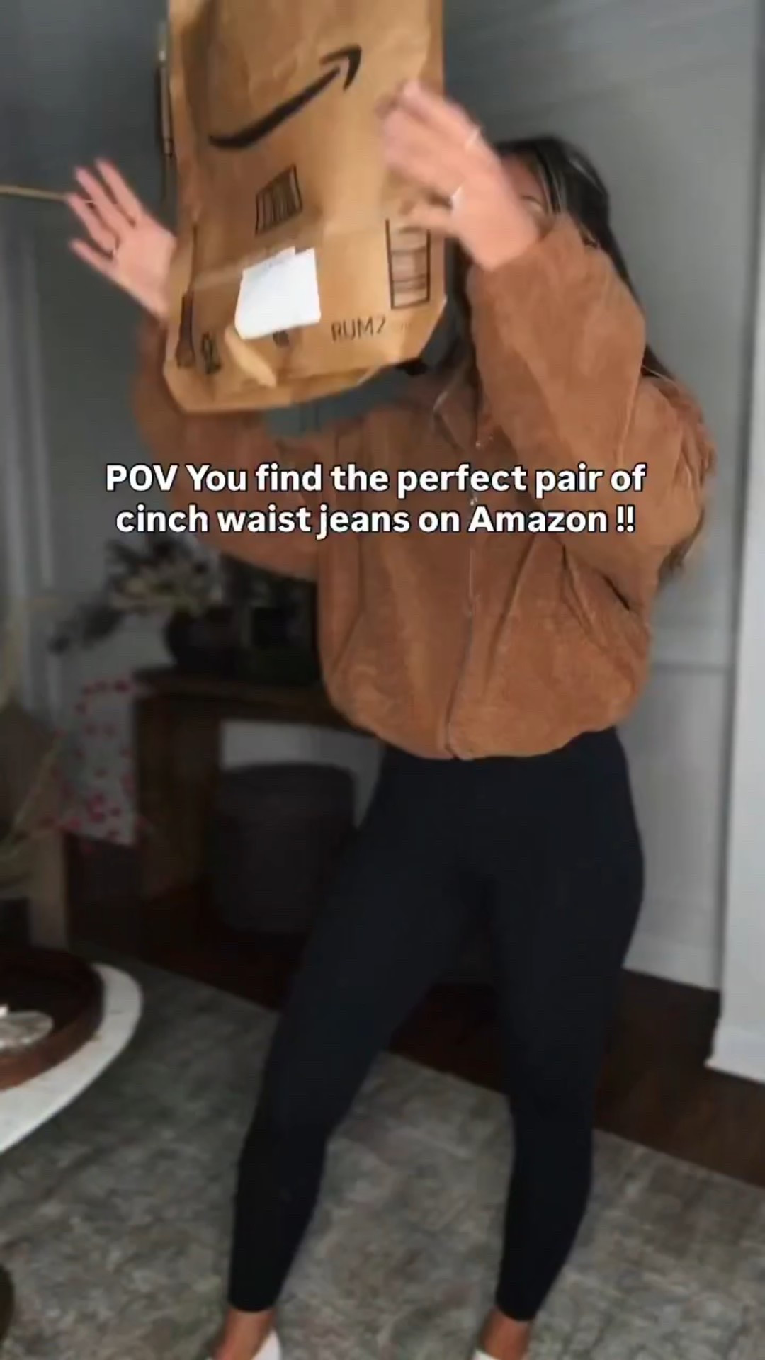 These Amazon jeans!! ! 

I love that these cinch waist jeans give us the option to loosen or tighten the waistband. You have a delicious meal and need to loosen that waistband these are PERFECT! The gorgeous sweater is also @arachcloz ⭐️

#winteroutfitideas #womensjeans #casualoutfitideas