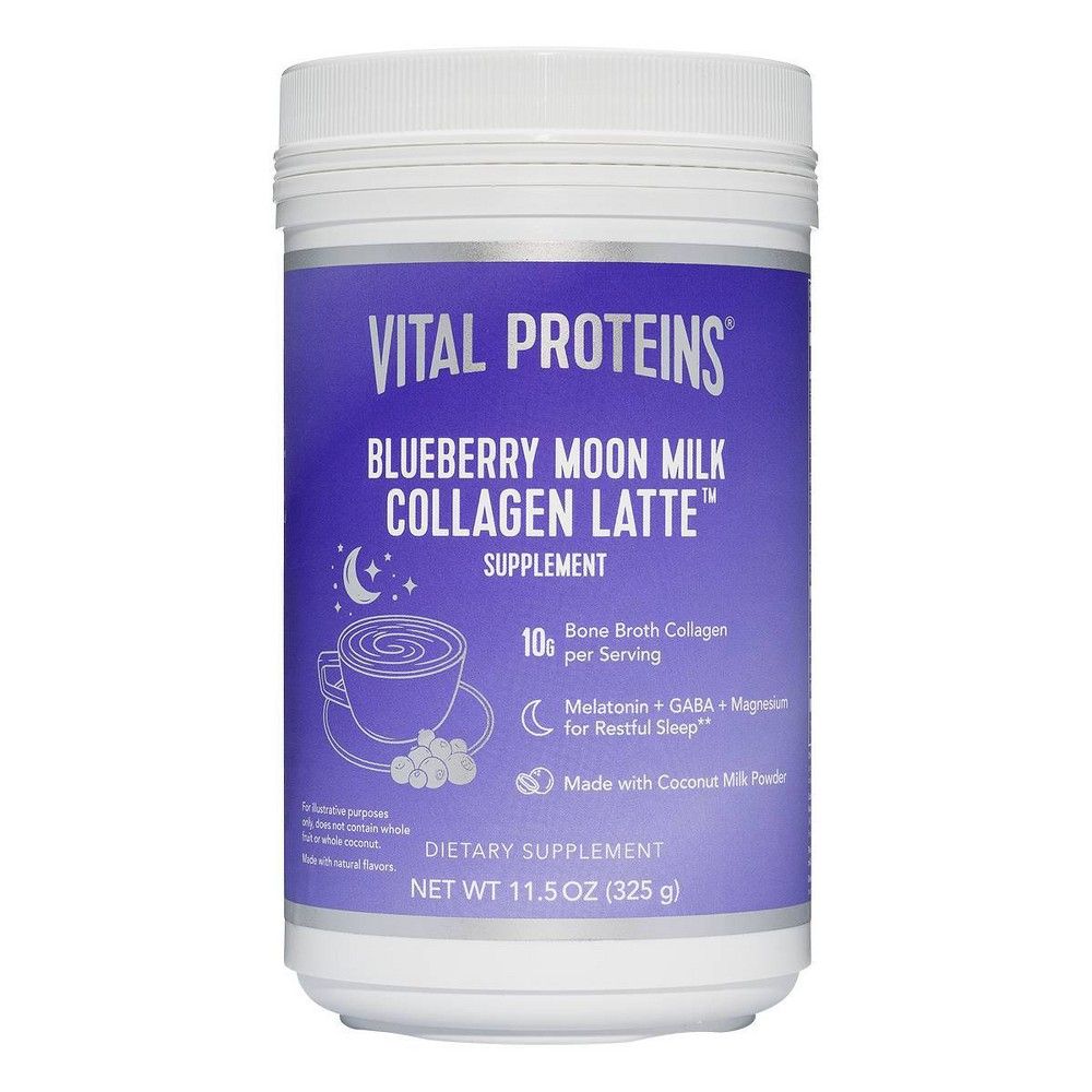Vital Proteins Blueberry Moon Milk Collagen Latte Dietary Supplement - 11.5oz | Target