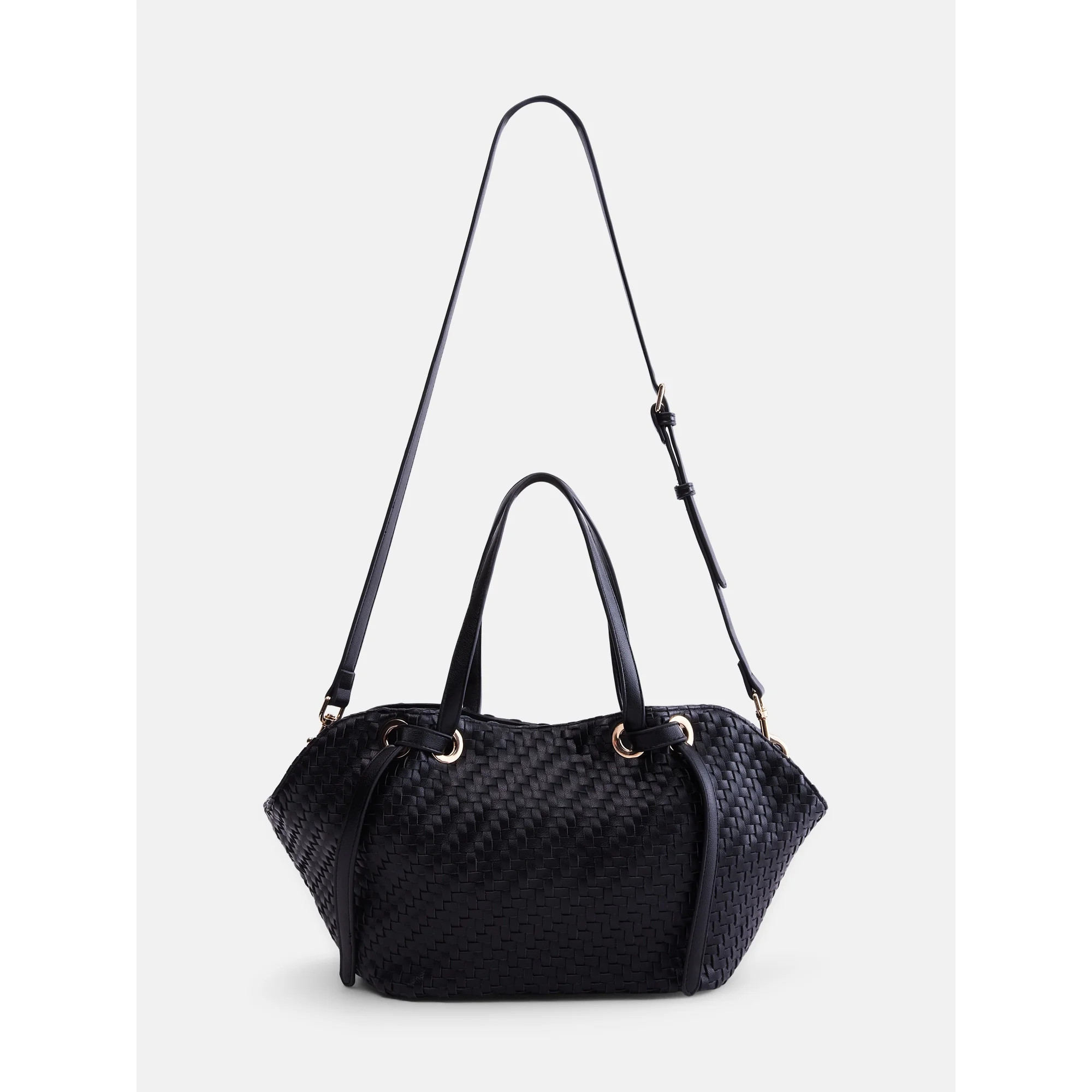 Scenario Women's Mini Clam Tote, Black | Walmart (US)