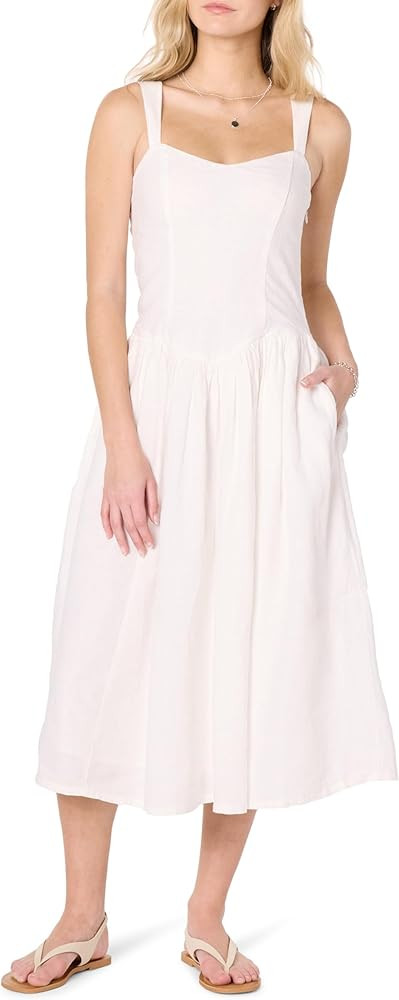 The Drop Women's Balu Feminine Shaped Waist Midi Dress | Amazon (US)