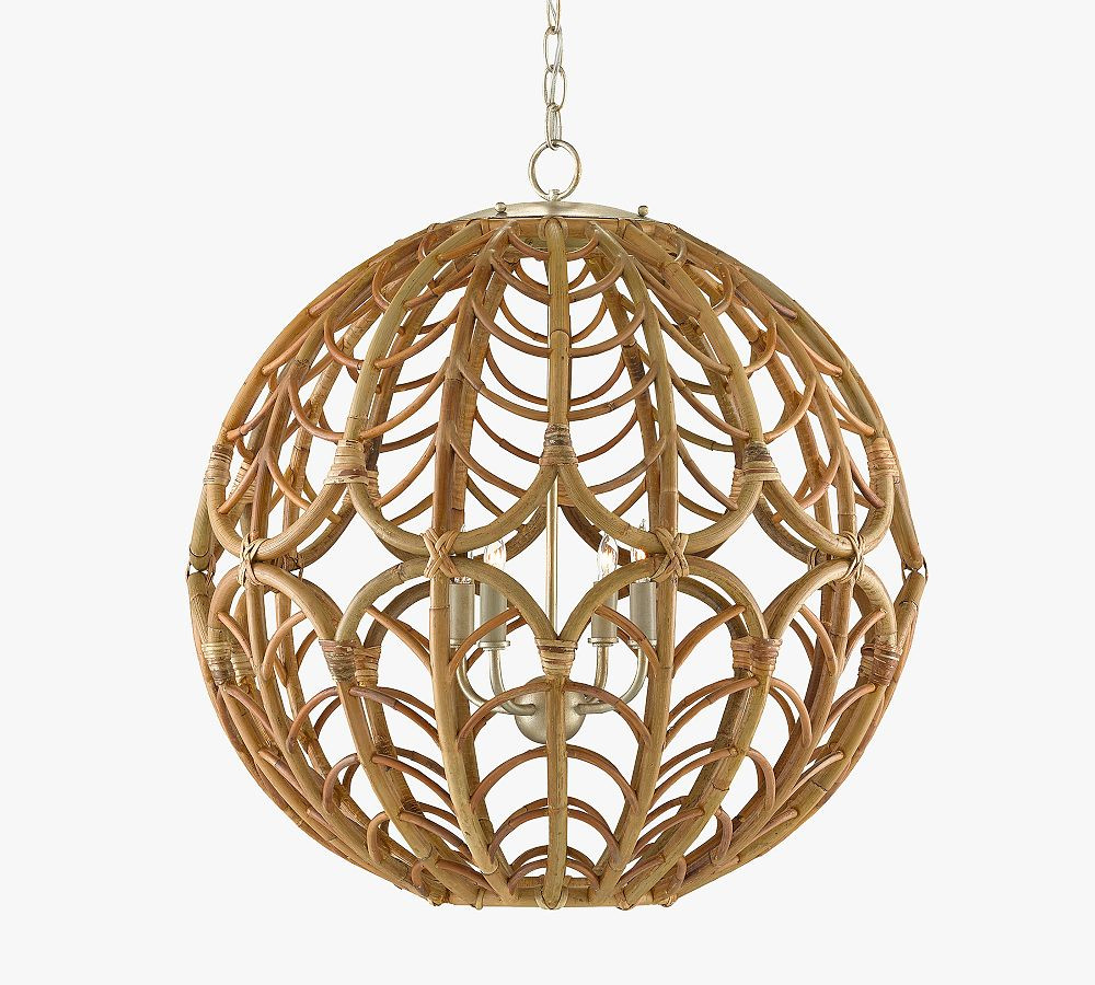 Callum Orb Rattan Pendant | Pottery Barn (US)