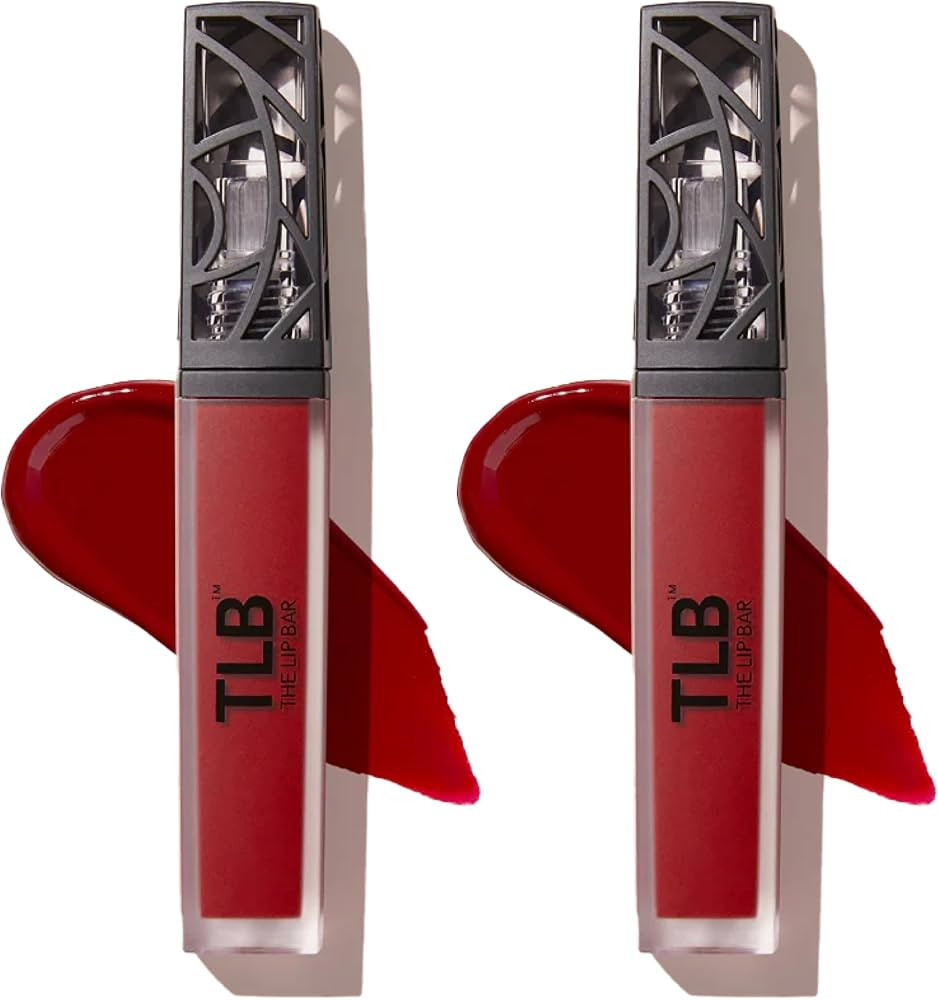 The Lip Bar - Nonstop Liquid Matte Lipstick 2-Pack, Bawse Lady (Blue Red) - High Pigment - One Swipe - Long Lasting - Jojoba Oil & Vitamin E - Vegan & Cruelty Free - Makeup & Cosmetics - .24 fl oz | Amazon (US)