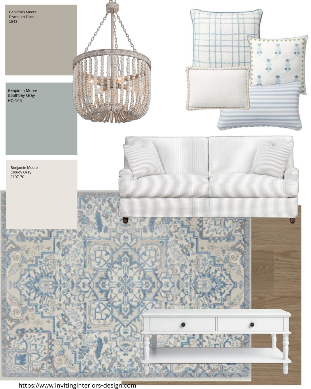 This look always makes me think of summer. Gives me hope and something to look forward to. 
A clean and crisp look that will never go out of style.
If you're wondering, this is a great South facing colour palette. 

Do you need a personal colour palette for your finicky space?
Send me a message and let me know if your colours are difficult to get right.

#humandesigner #designinspo #designertips #virtualdesigner #edesign #serenaandlily #wayfaircanada #wayfairhome #wayfairrugs #amazonmusthaves #amazondeals #amazonfinds #amazonhome #invitinginteriors #moodboard #southcolours #spectrum #sofa #couch #colourpalette 

 #LTKhome #LTKstyletip #LTKfamily
