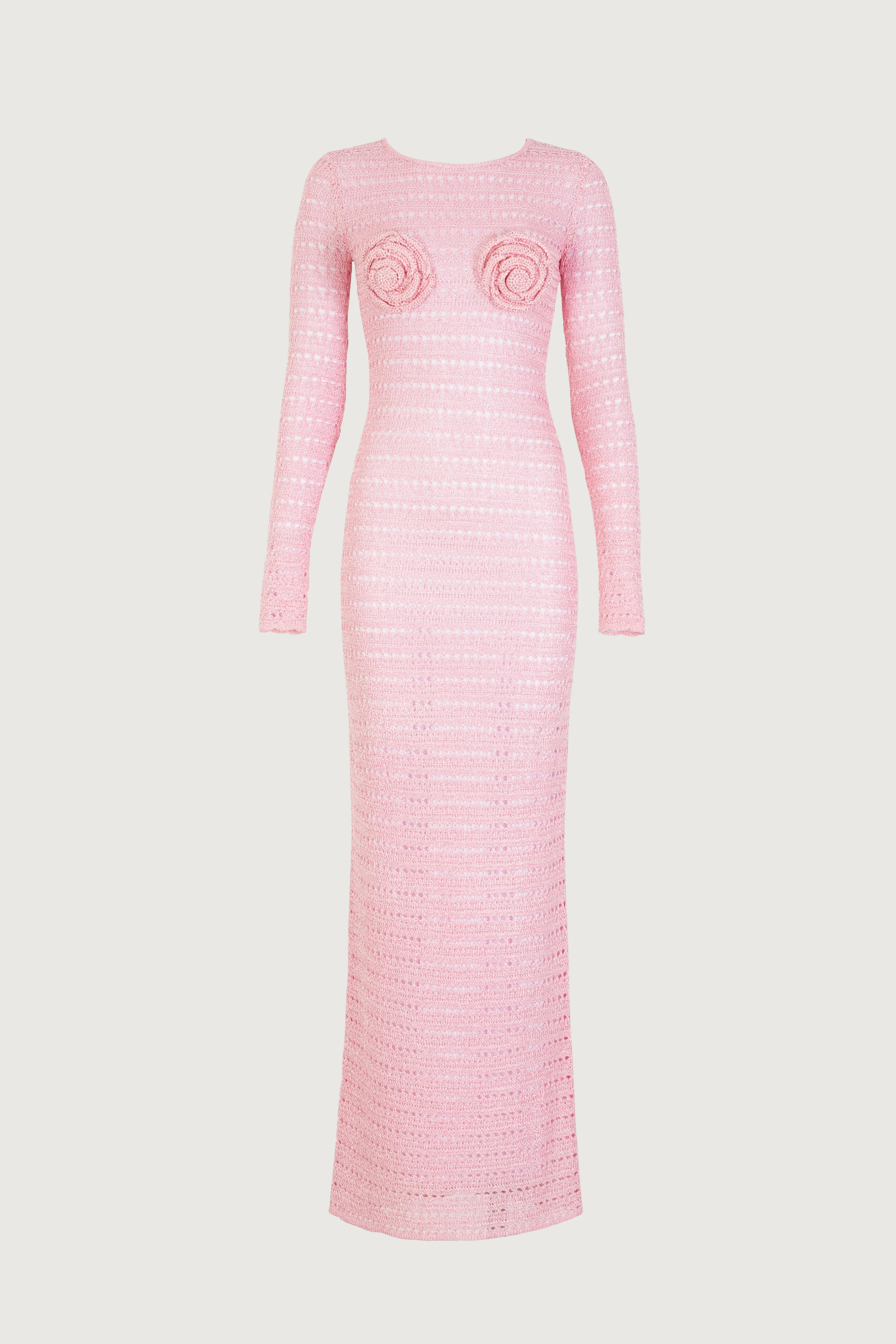 Rosette Crochet Dress (Pink) | SAME