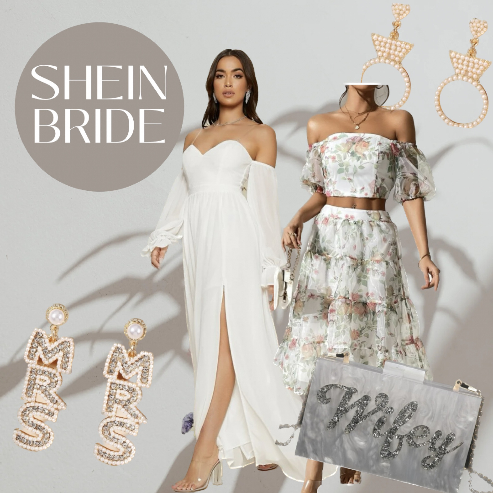 Shein bride , shein wedding , shein bride clutch, summer shein , Mrs. Shein , bride earrings , bachelorette shein, 

#LTKsalealert #LTKwedding #LTKGiftGuide