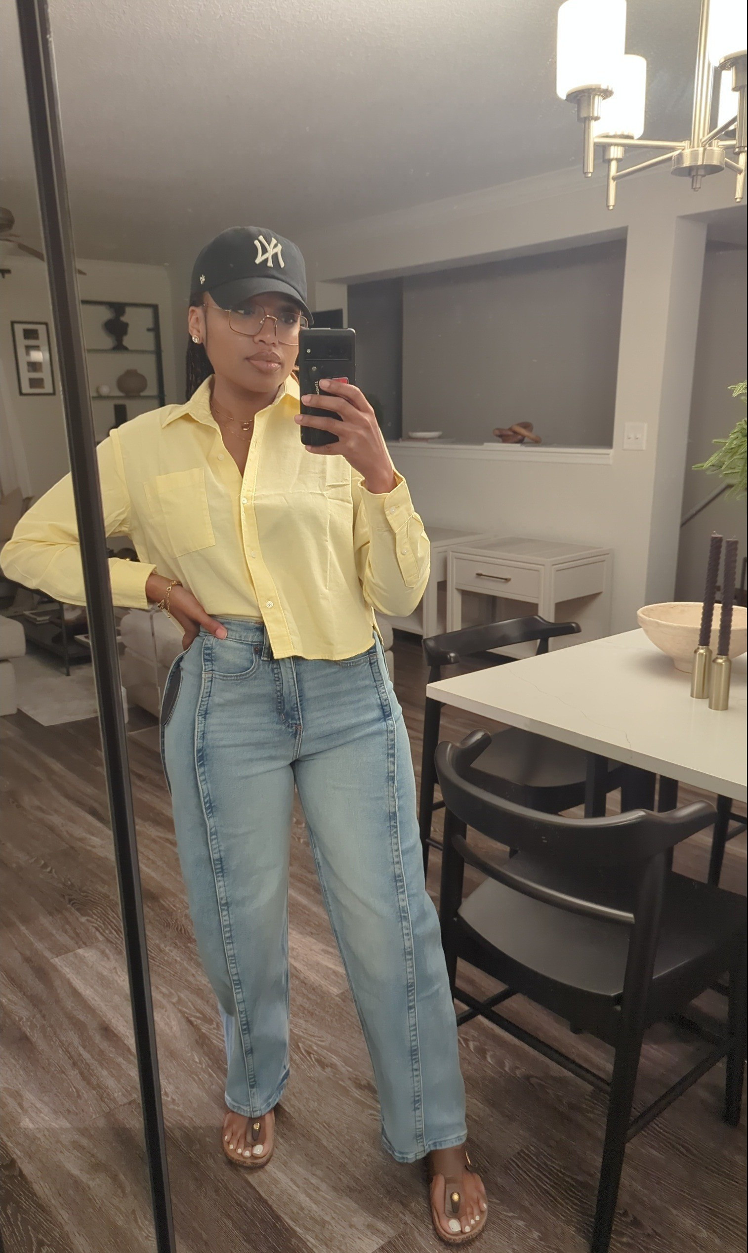 "Butter Yellow" aka Pastel Yellow is all the rage this year for the Spring & Summer seasons and I am in love with these jeans. Sizing: Top - Small, Jeans - 0 

#LTKSaleAlert #LTKFindsUnder100 #LTKStyleTip
