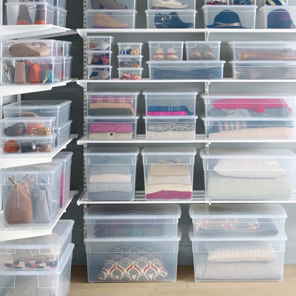 Our Clear Storage Box Cases | The Container Store