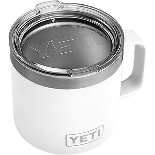 YETI Rambler 14 oz Mug, Vacuum Insulated, Stainless Steel with MagSlider Lid, Sharptail Taupe | Amazon (US)
