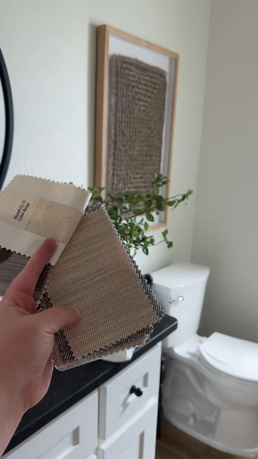 giving our guest bathroom an updated look with curtain panels that I’ll use as a shower curtain, looking forward to seeing the change! Modern Organic Textured Wall Art, Black Round Mirror, Black Ball Knob Hardware, Extra long shower curtain, faux florals

#LTKWatchNow #LTKHome