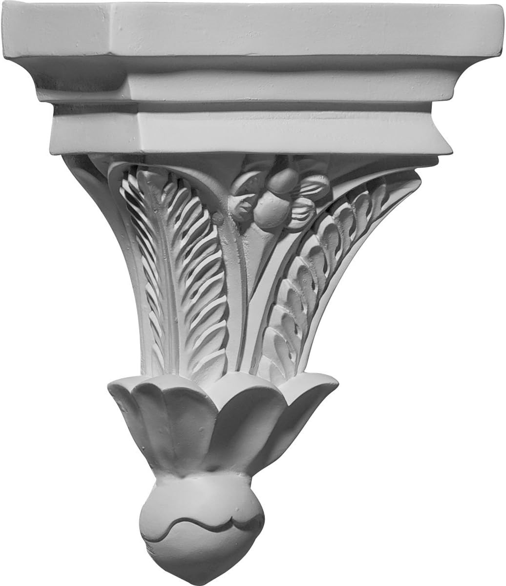 Ekena Millwork COR07X03X09FL 7-Inch W x 3 1/2-Inch D x 9-Inch H Floral Corbel | Amazon (US)