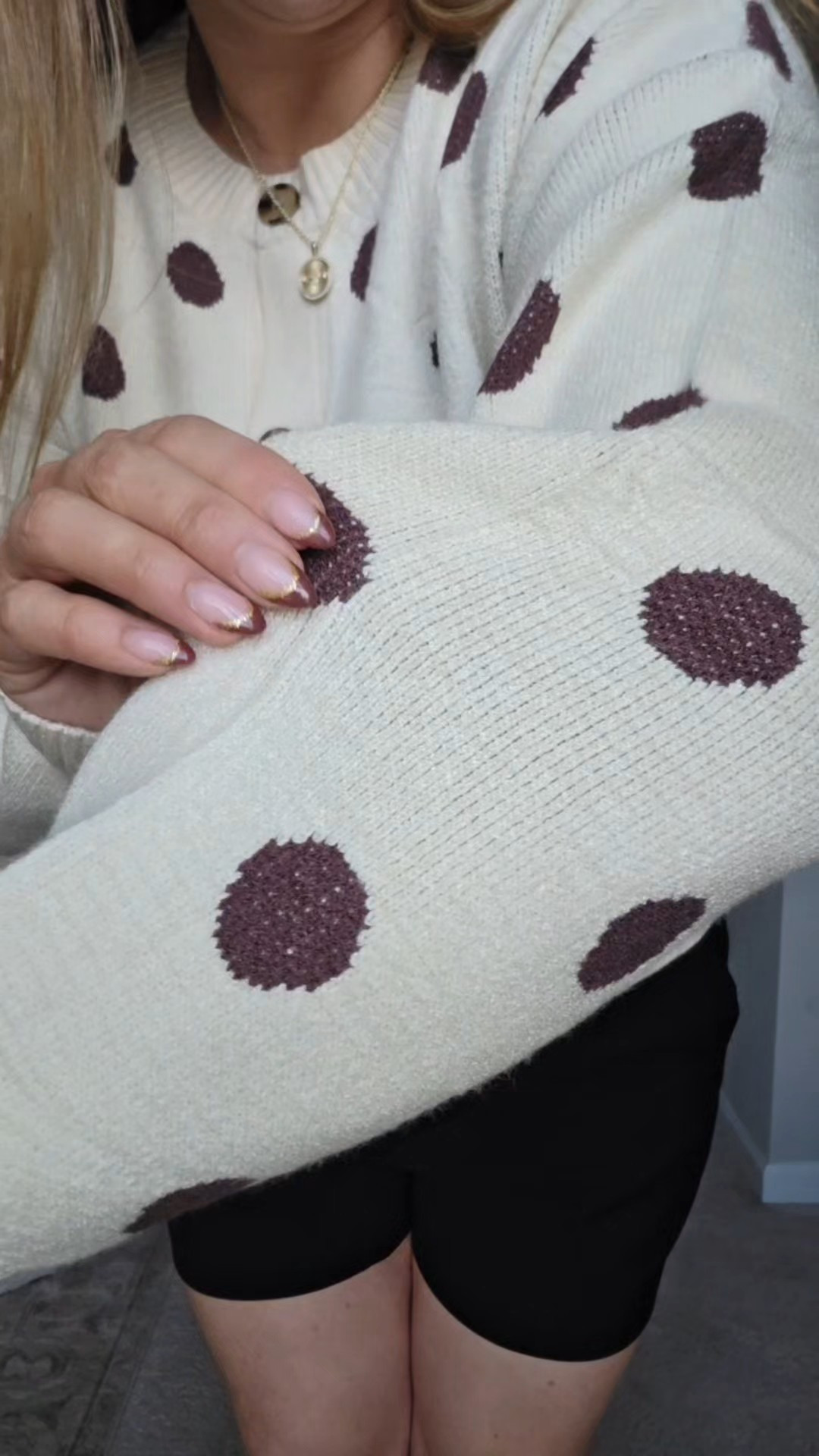 This cozy polka dot button-up cardigan from Minsure adds the perfect playful touch to an easy everyday transition look.#CardiganStyle #PolkaDots #CasualOutfit #FallTransition

#LTKOver40 #LTKSeasonal #LTKMidsize