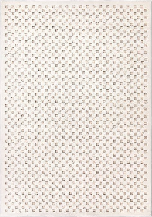 Orian Rugs Simply Southern Cottage Lecompte Rug - 4' X 6' Rectangle in Natural Driftwood Beige, H... | Amazon (US)