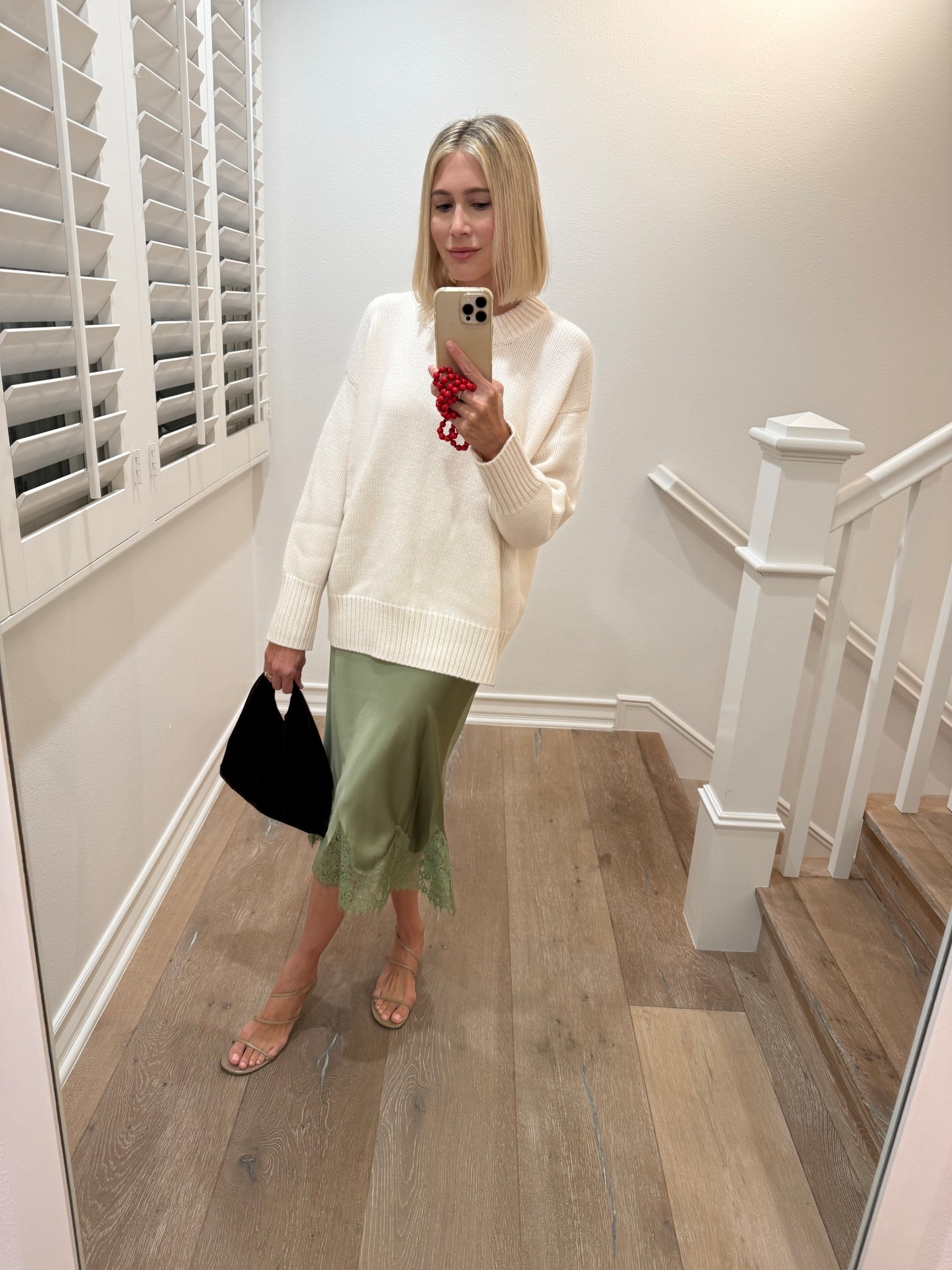 I love pairing a loose knit with a silky slip skirt 

#LTKStyleTip #LTKSeasonal