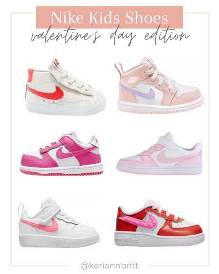 Baby and Kids Nike Shoes - Valentine’s Day Edition

Pink and red / toddler shoes / baby sneakers / kids tennis shoes / Nike shoes / pink shoes / red shoes 

#LTKkids #LTKshoecrush #LTKbaby