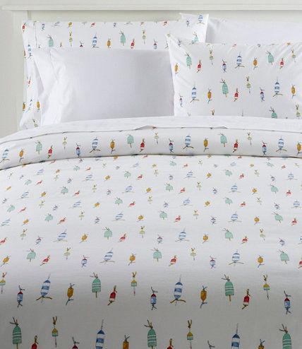Sara Fitz™ Buoy Percale Comforter Cover Collection | L.L. Bean