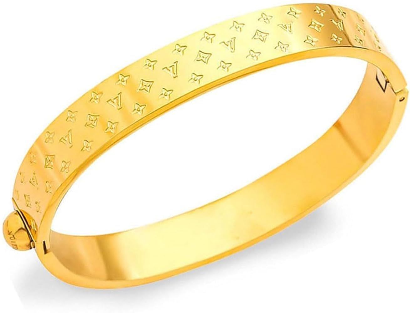 ELGADO Bracelet for Women,18K Gold V Stainless Steel Bracelets with Crystal Zircon Imitation Diam... | Amazon (US)