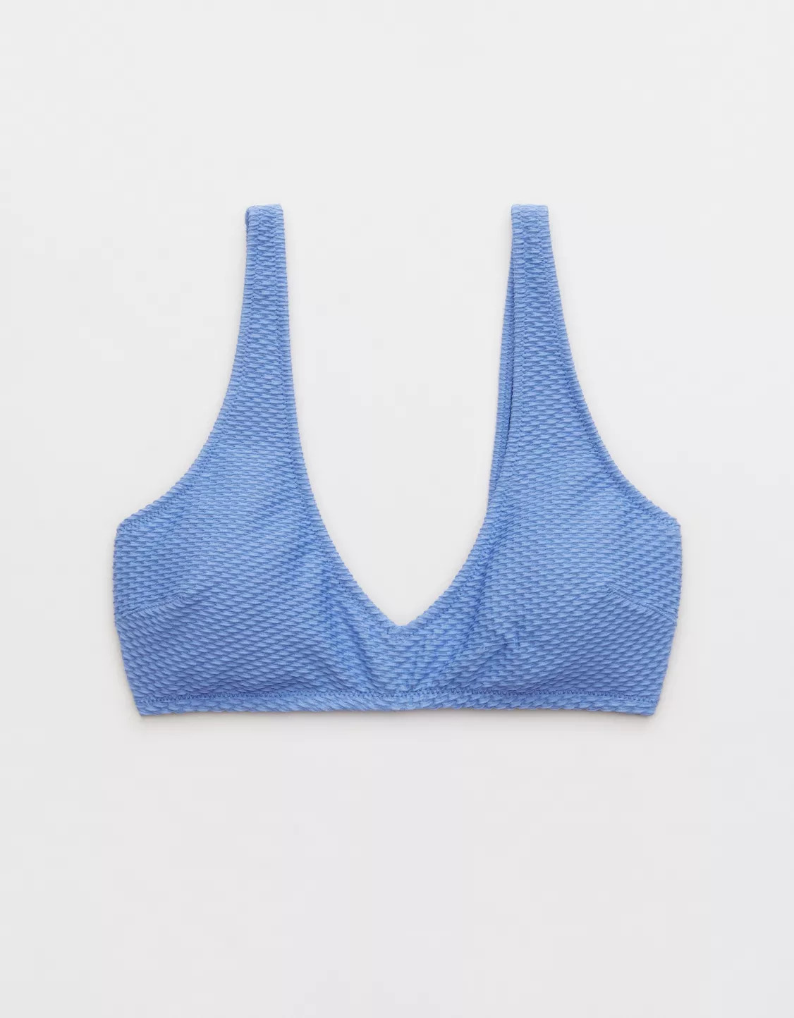 Aerie Jacquard Voop Plunge Bikini Top | Aerie