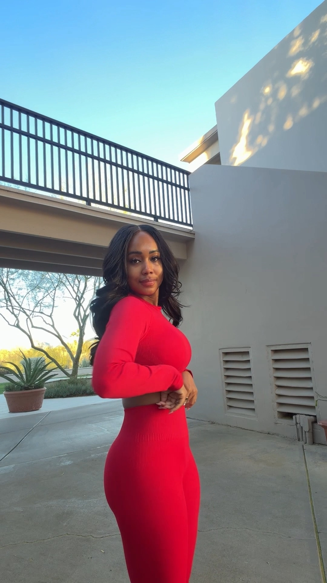 Matching red set! ❤️

#LTKmorningroutine #LTKfitnessgoals #LTKootd