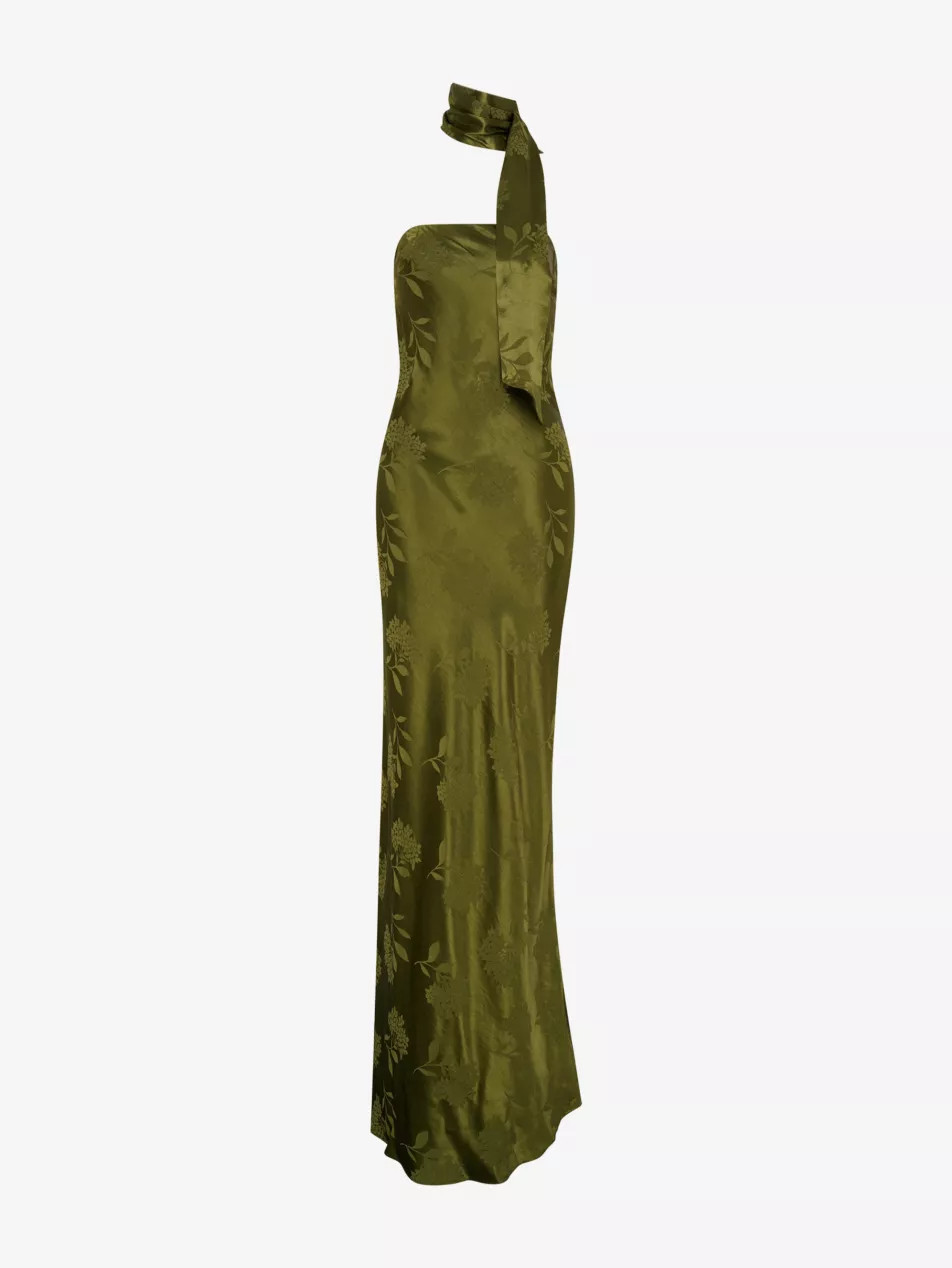Myla Strapless Satin Maxi Dress | Selfridges