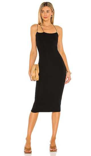 Jacquelyn Midi Dress in Black | Revolve Clothing (Global)