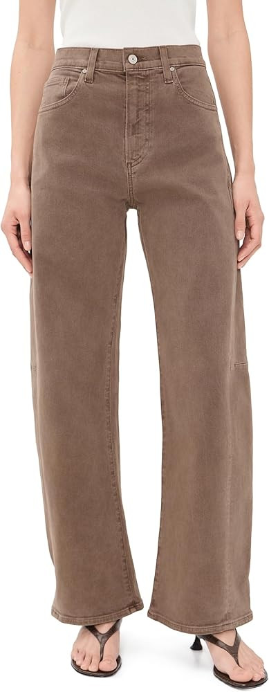 PAIGE Women's Arellia Skimmer Panel Jeans | Amazon (US)